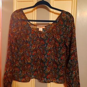 Sheer Paisley Blouse